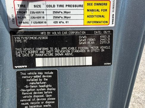 Used 2012 Volvo C70 T5 FWD image 14