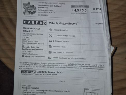 Used 2008 Chevrolet Impala LS image 13