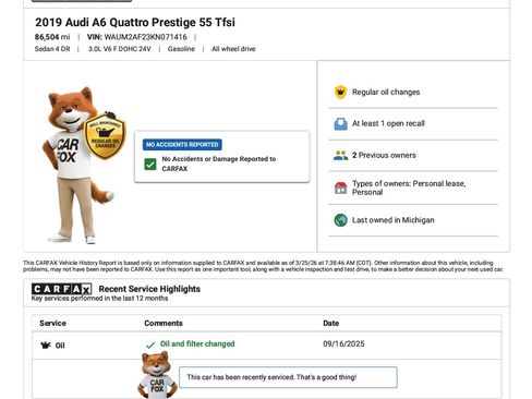 Used 2019 Audi A6 3.0T Prestige w/ Prestige Package image 28