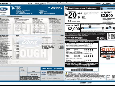 Used 2020 Ford F150 XLT w/ Equipment Group 302A Luxury AWD/4WD image 4