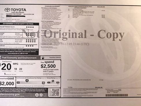 Used 2021 Toyota Tacoma TRD Off-Road w/ Technology Package image 11