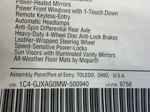 Used 2021 Jeep Wrangler Sport image 11