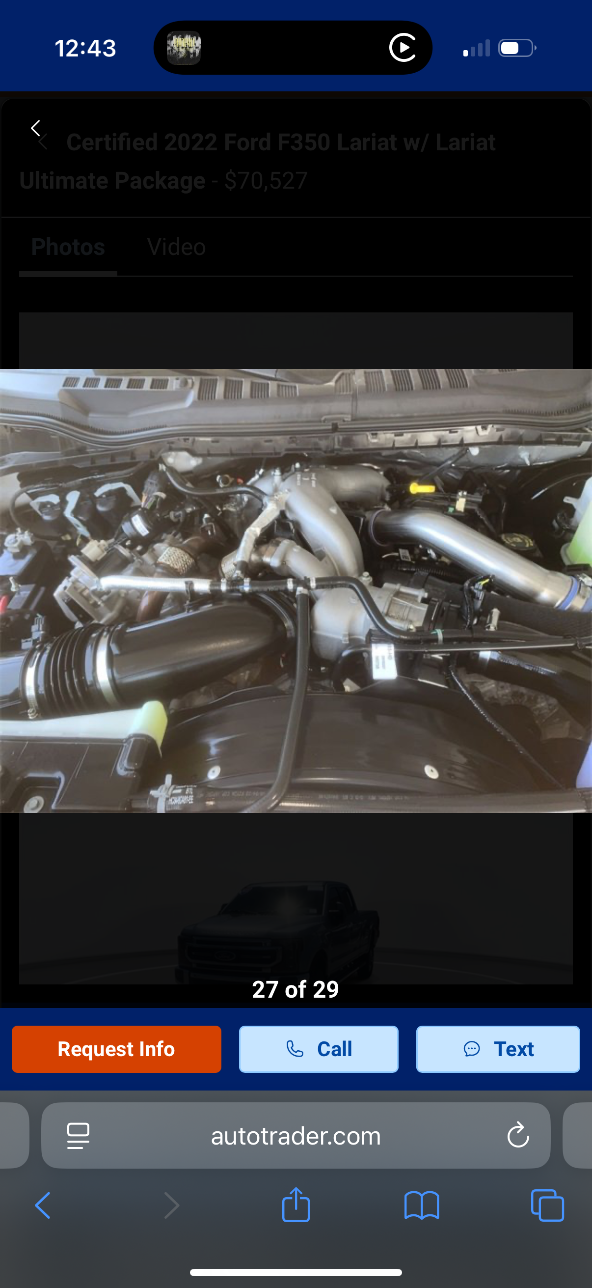 Used 2022 Ford F350 Lariat w/ Lariat Ultimate Package AWD/4WD image 19