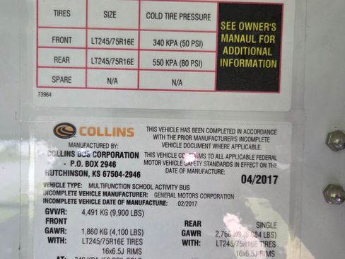 Used 2017 Chevrolet Express 3500 Cutaway Van 2D w/ School Bus Package image 13