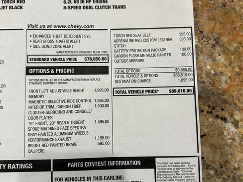 Used 2021 Chevrolet Corvette Stingray Premium Conv w/ Battery Protection Package image 14