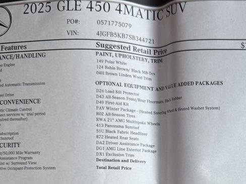 Used 2025 Mercedes-Benz GLE 450 4MATIC image 2