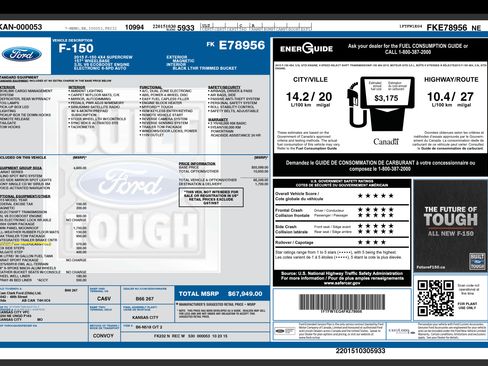 Used 2015 Ford F150 Lariat w/ Equipment Group 502A Luxury image 31