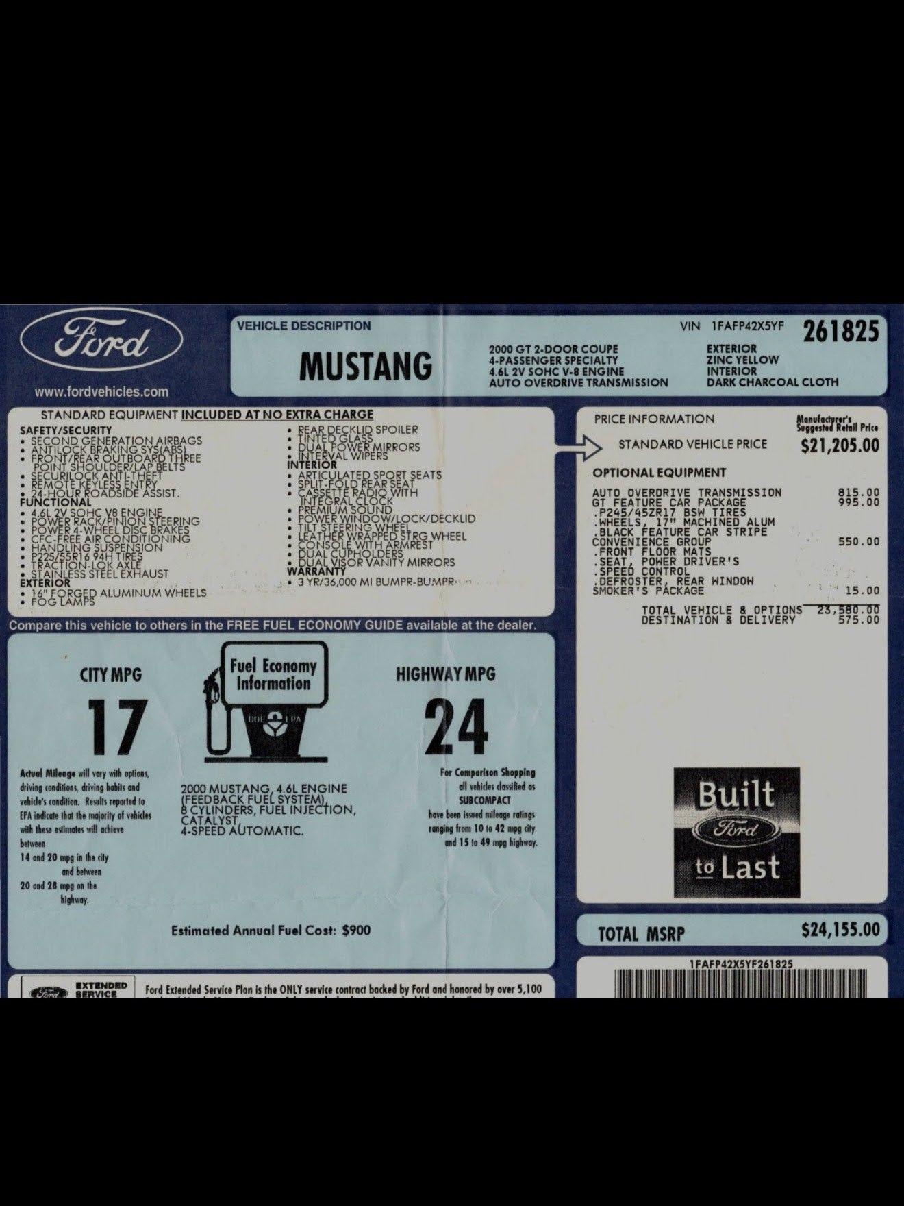 Used 2000 Ford Mustang GT RWD image 23