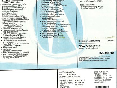 Used 2014 Acura RLX w/ Technology Package image 9