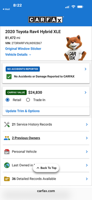 Used 2020 Toyota RAV4 XLE w/ XLE Grade Weather Package AWD/4WD image 17