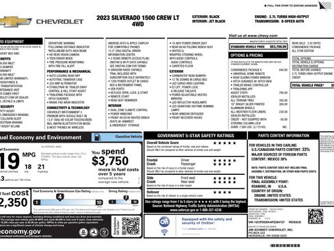 Used 2023 Chevrolet Silverado 1500 LT w/ Convenience Package II image 4