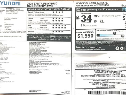 Used 2025 Hyundai Santa Fe Calligraphy image 14