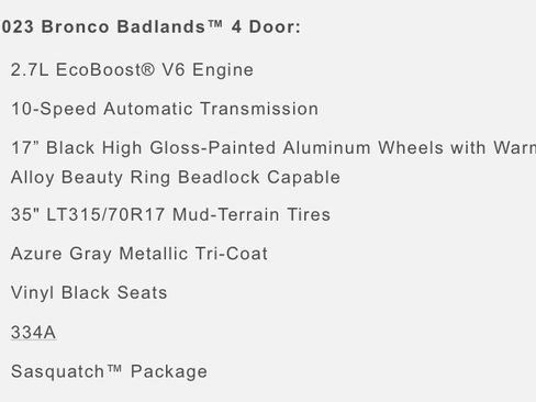 Used 2023 Ford Bronco Badlands image 12