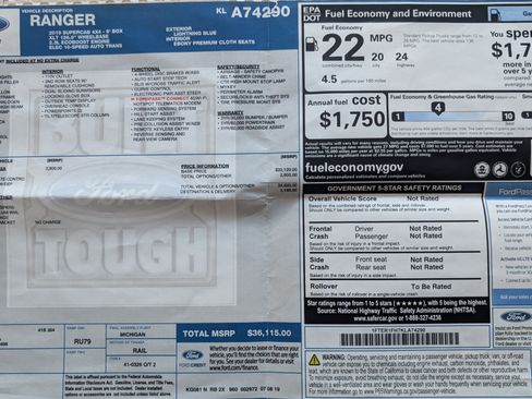 Used 2019 Ford Ranger XLT w/ Equipment Group 302A Luxury image 22