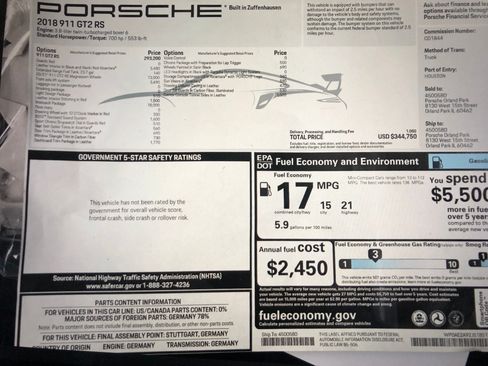 Used 2018 Porsche 911 GT2 RS image 11