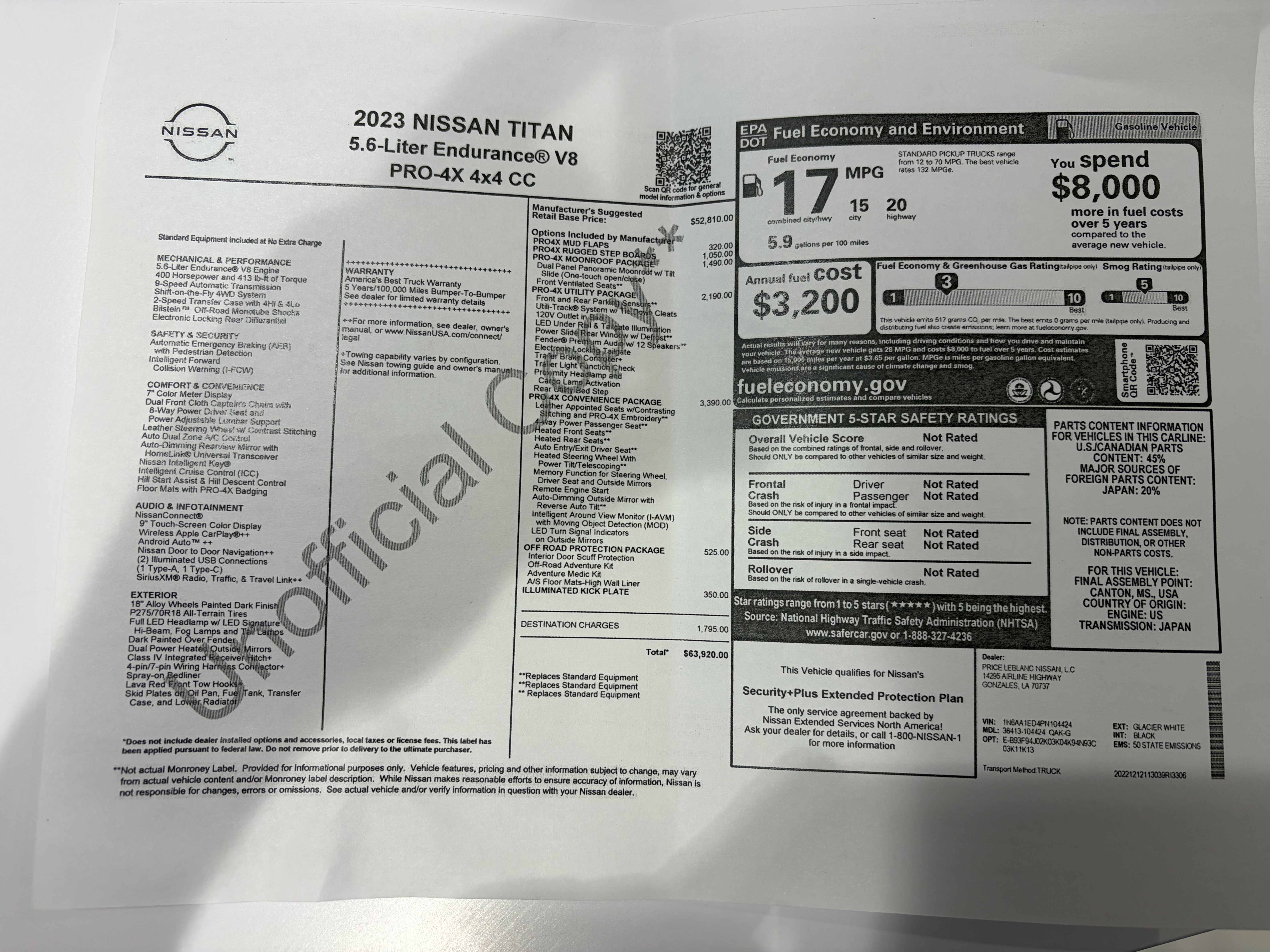 Used 2023 Nissan Titan PRO-4X w/ Pro-4x Convenience Package AWD/4WD image 13