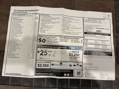 Used 2025 BMW X5 xDrive40i w/ Parking Assistance Package image 27