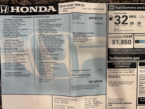 Used 2013 Honda Civic EX image 30