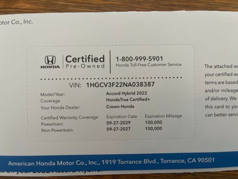 Used 2022 Honda Accord Sport image 9