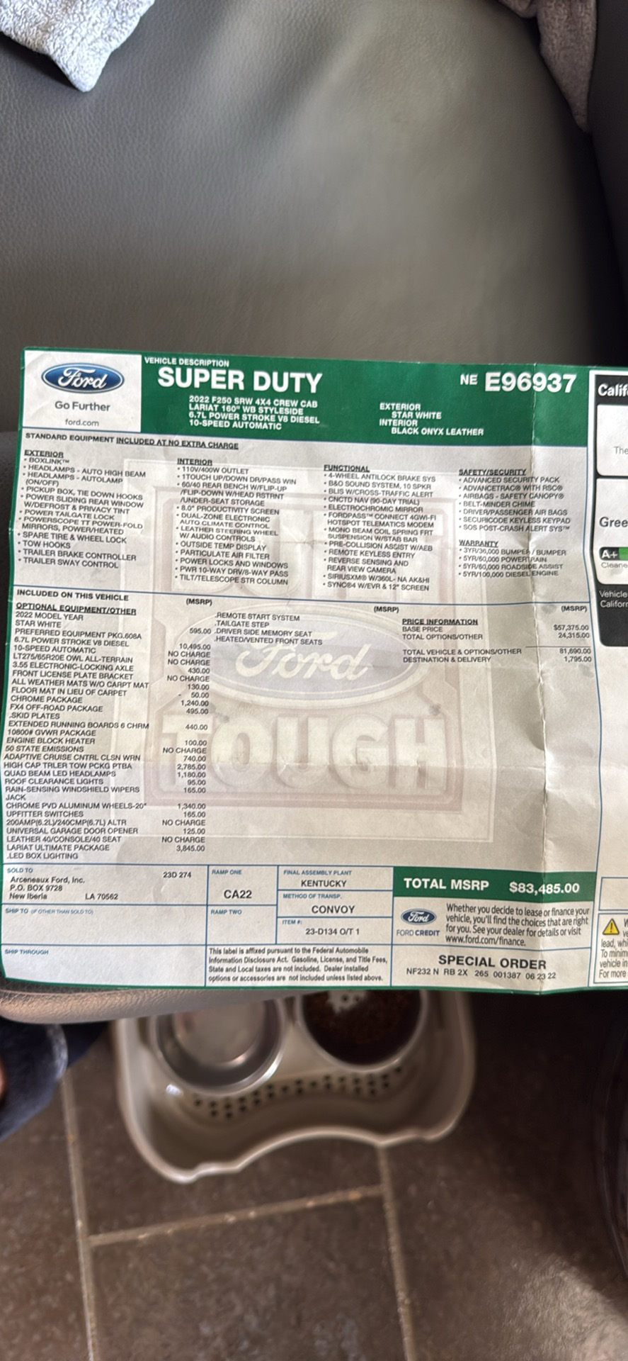 Used 2022 Ford F250 Lariat w/ Lariat Ultimate Package AWD/4WD image 19