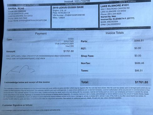 Used 2015 Lexus ES 300h image 12