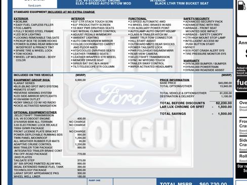 Used 2015 Ford F150 Lariat w/ Equipment Group 502A Luxury image 32