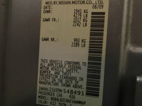 Used 2009 Nissan Altima 2.5 SL w/ SL Pkg image 12