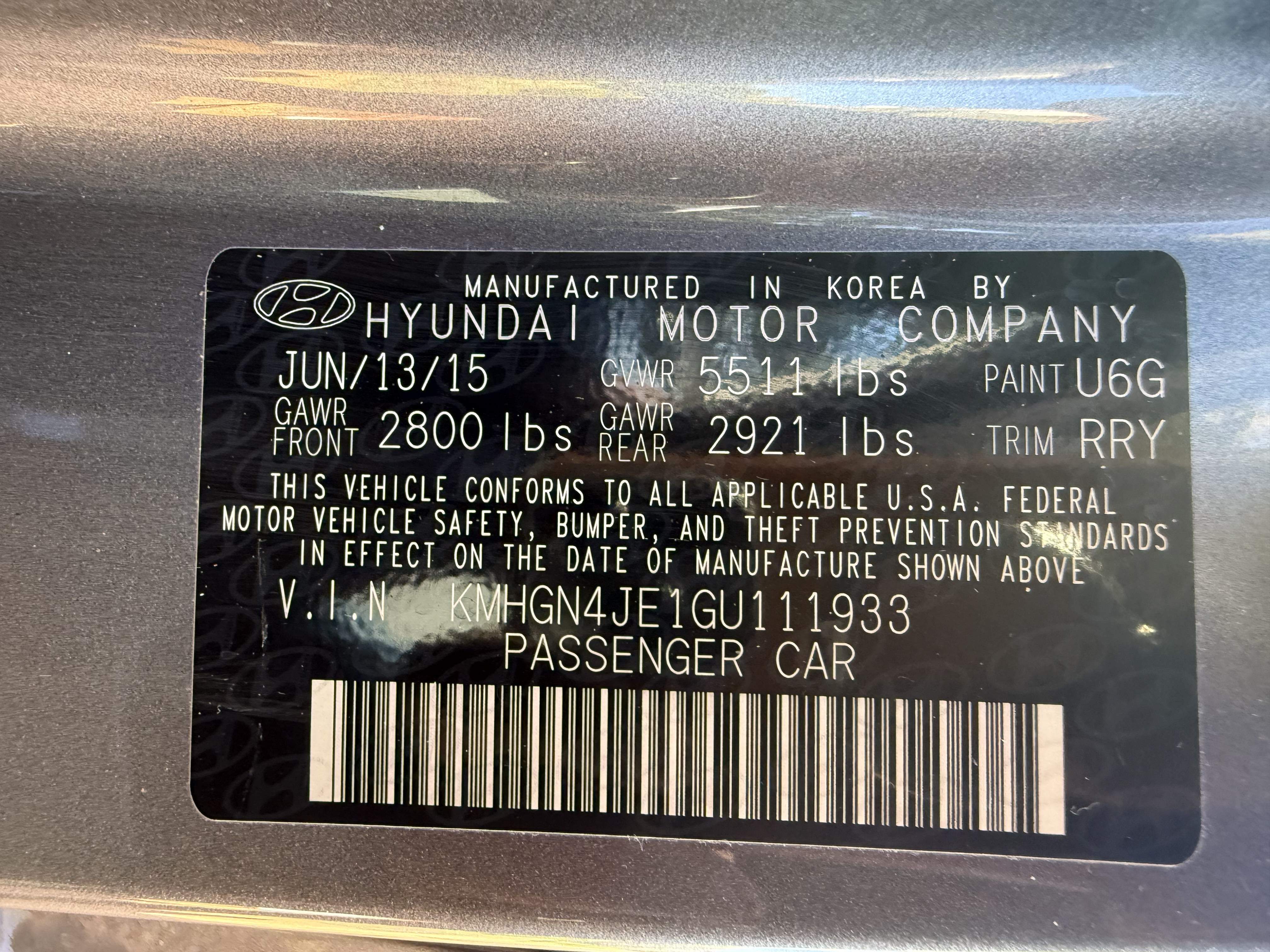 Used 2016 Hyundai Genesis 3.8 w/ Option Group 02 AWD/4WD image 10