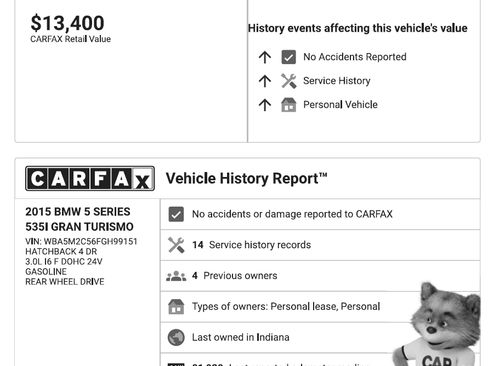 Used 2015 BMW 535i Gran Turismo image 6