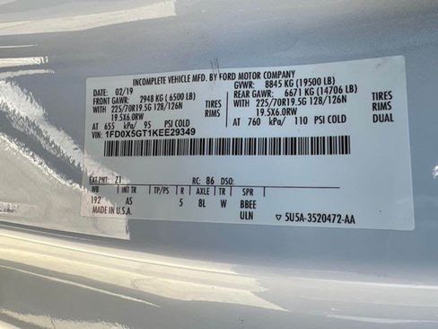 Used 2019 Ford F550 XL Cab & Chassis 4D image 10