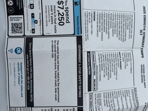 Used 2025 Chevrolet Corvette Stingray Premium Cpe w/ 3LT image 13