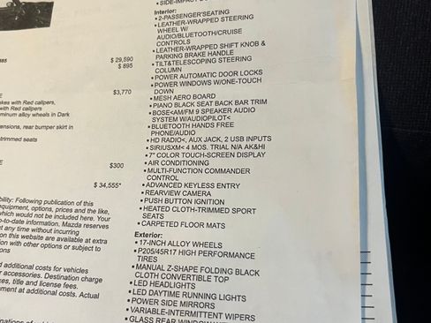 Used 2019 MAZDA MX-5 Miata Club w/ Brembo/BBS Package image 11