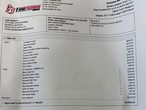 Used 2017 Volkswagen Golf Hatchback Sedan 4D image 9