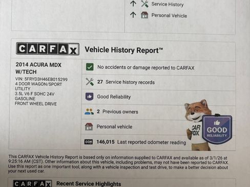 Used 2014 Acura MDX FWD w/ Technology Package image 13