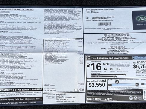 Used 2015 Land Rover Range Rover Supercharged image 26