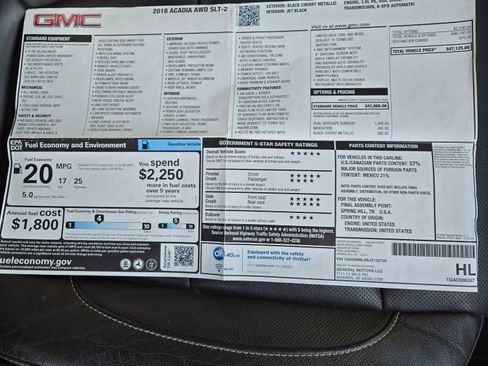 Used 2018 GMC Acadia SLT image 11