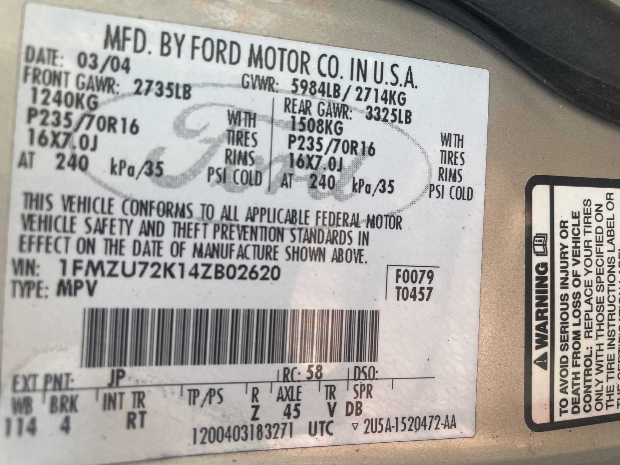 Used 2004 Ford Explorer Sport XLS AWD/4WD image 2