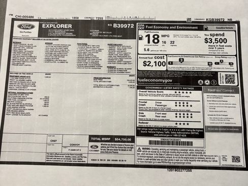 Used 2019 Ford Explorer Sport w/ Equipment Group 401A AWD/4WD image 12