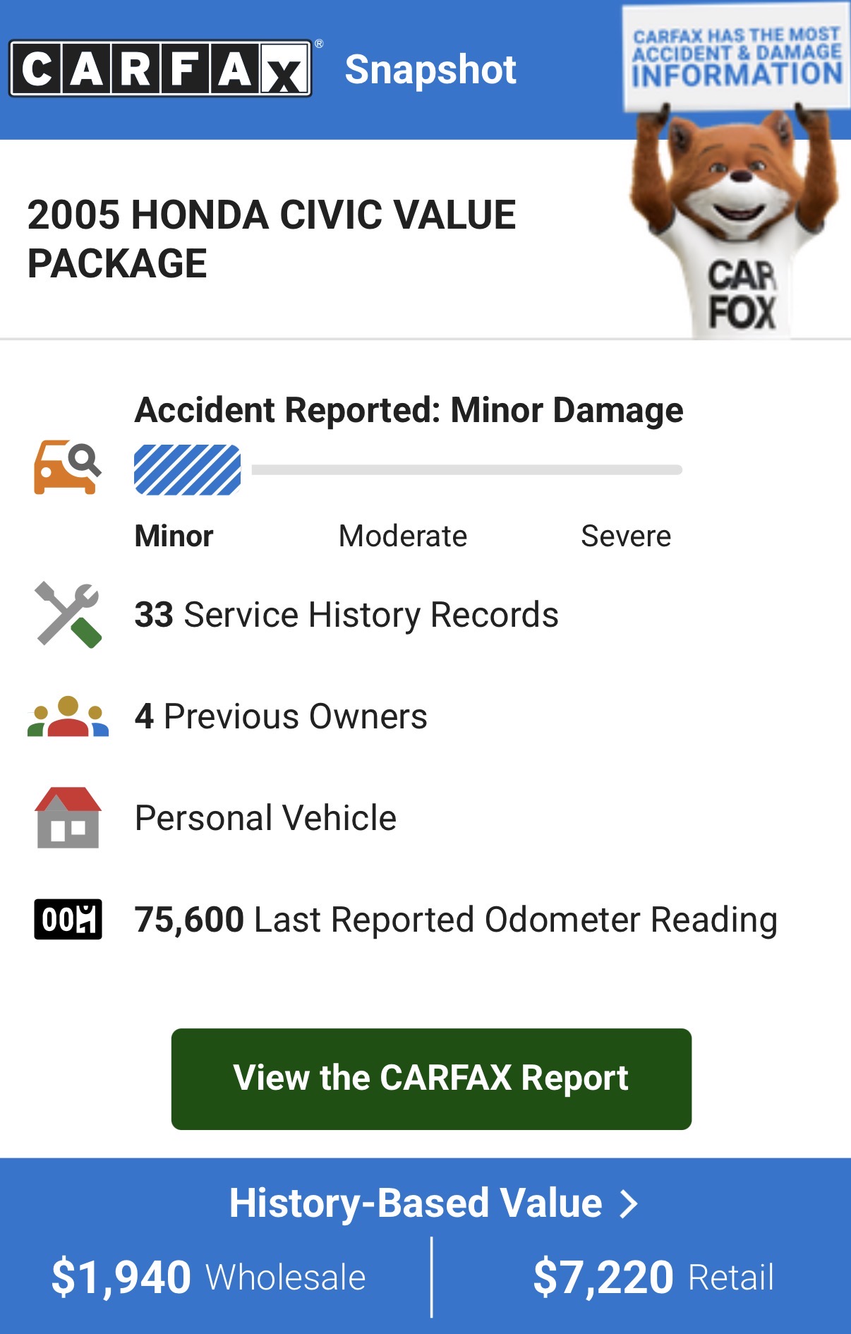 Used 2005 Honda Civic VP image 2