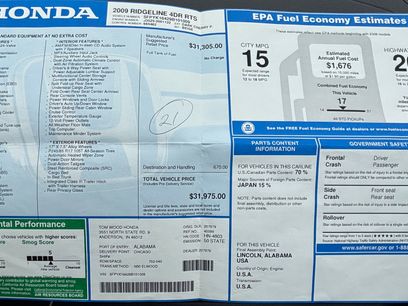 Used 2009 Honda Ridgeline RTS