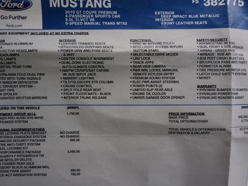 Used 2015 Ford Mustang GT Premium w/ GT Performance Package image 19