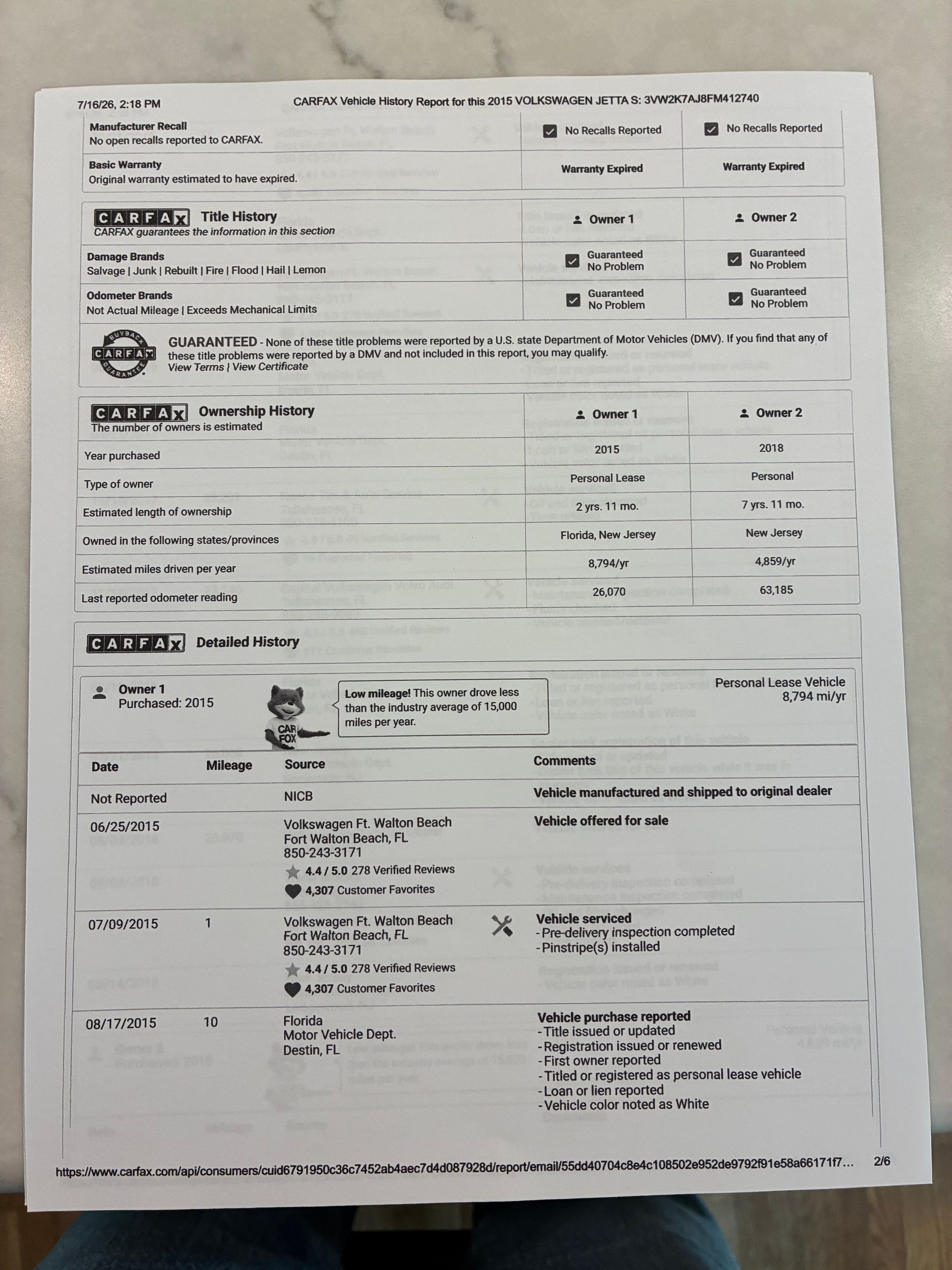 Used 2015 Volkswagen Jetta S FWD image 15
