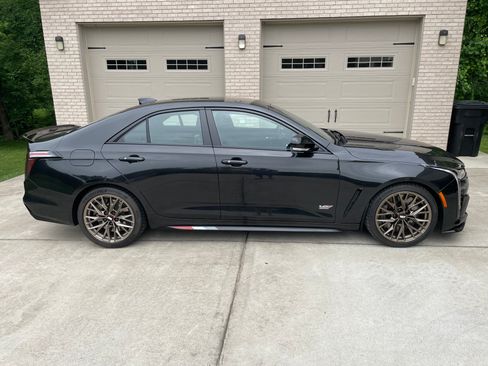 Used 2024 Cadillac CT4 V Blackwing w/ LPO, Red Accent Package RWD image 1