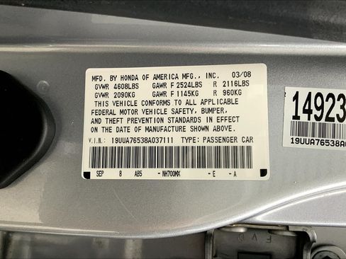 Used 2008 Acura TL Type-S image 9