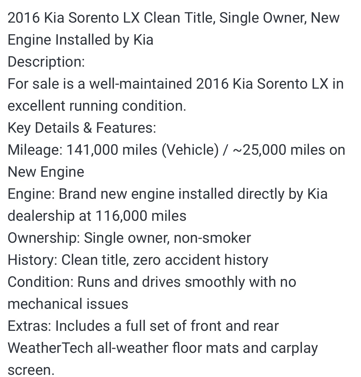 Used 2016 Kia Sorento FWD w/ LX Convenience Package image 13