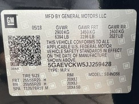 Used 2018 Buick Enclave Avenir w/ Avenir Technology Package AWD/4WD image 8