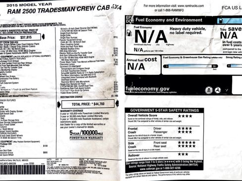 Used 2015 RAM 2500 Tradesman w/ Chrome Appearance Group AWD/4WD image 12