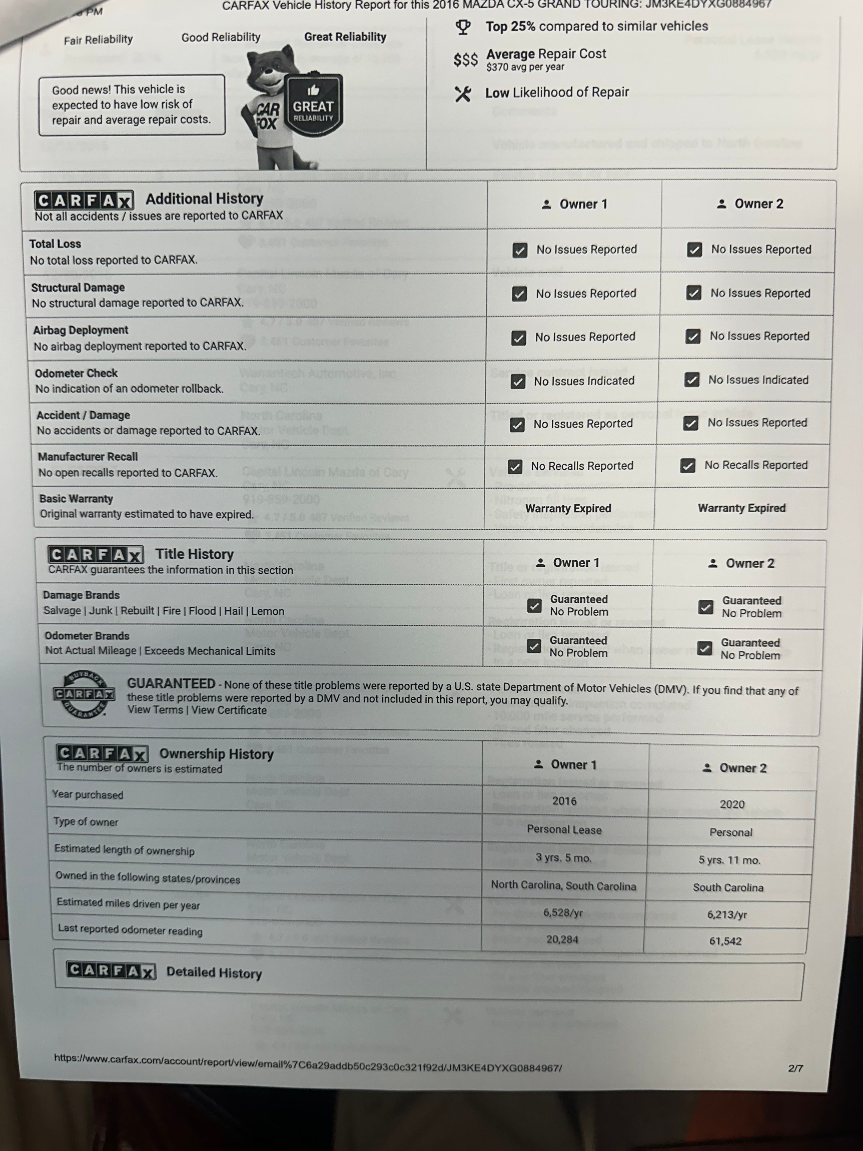 Used 2016 MAZDA CX-5 Grand Touring AWD/4WD image 18