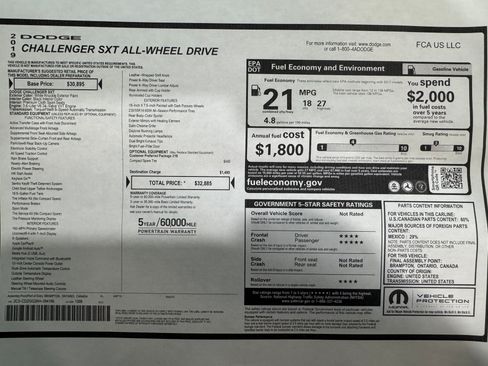 Used 2019 Dodge Challenger SXT image 17