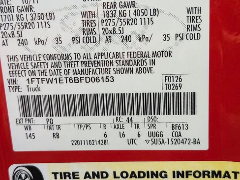 Used 2011 Ford F150 FX4 w/ FX Plus Pkg image 2